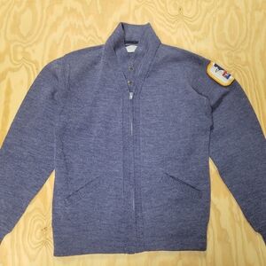 Men's Blue Cardigan Sweater
